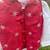 Red embroidered pure chanderi kurta jacket set