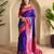 Magenta art silk  woven saree