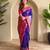 Magenta art silk  woven saree