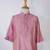 Pink embroidered pure chanderi kurta set