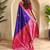 Magenta art silk  woven saree