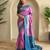 Onion pink art silk  woven saree