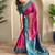 Pink art silk  woven saree