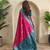 Pink art silk  woven saree