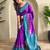 Purple art silk  woven saree