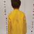 Yellow embroidered pure silk kurta set