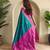 Teal art silk  woven saree