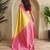Yellow art silk  woven saree