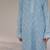 Blue embroidered georgette kurta set