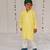 Yellow embroidered georgette kurta set