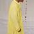 Yellow embroidered georgette kurta set