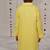 Yellow embroidered georgette kurta set