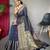 Navy blue art silk  woven saree