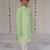 Mint Green embroidered tissue kurta set