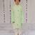 Mint Green embroidered tissue kurta set