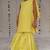 Yellow embroidered georgette sharara set