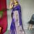 Purple art silk  woven saree