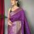 Wine art silk  woven saree