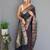 Navy blue art silk  woven saree