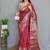 Pink art silk  woven saree
