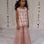 Blush Pink embroidered pure chanderi sharara set