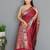Pink art silk  woven saree