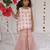 Blush Pink embroidered pure chanderi sharara set