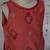 Red embroidered pure chanderi sharara set