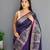 Purple art silk  woven saree