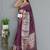 Wine art silk  woven saree
