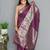 Wine art silk  woven saree