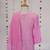 Pink embroidered viscose sharara set