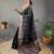 Black art silk  woven saree