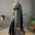 Green art silk  woven saree