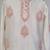 Cream embroidered pure chanderi sharara set