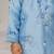 Blue embroidered pure chanderi kurta set