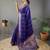 Purple art silk  woven saree