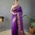 Wine art silk  woven saree