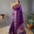 Wine art silk  woven saree