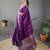 Wine art silk  woven saree