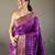 Wine art silk  woven saree