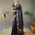 Black art silk  woven saree