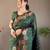 Green art silk  woven saree