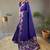 Purple art silk  woven saree