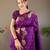 Wine art silk  woven saree