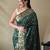 Green art silk  woven saree