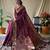 Maroon art silk  woven saree