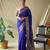 Purple art silk  woven saree