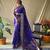 Purple art silk  woven saree