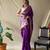Wine art silk  woven saree